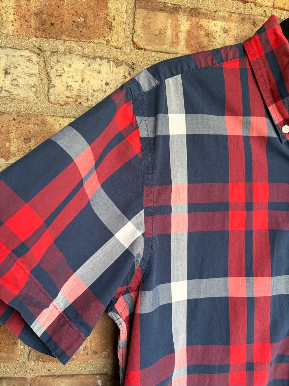 J. Crew Lightweight Short Sleeve Plaid Shirt